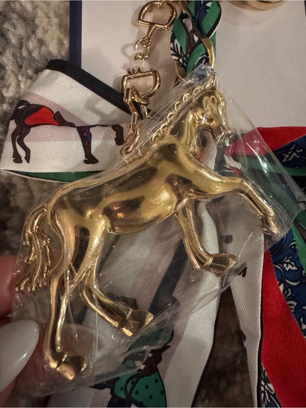 NWT Piper K Equestrian Bag Charm & Key Chain - Picture 3 of 4